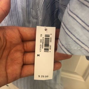 Old Navy Striped Button Down Blouse